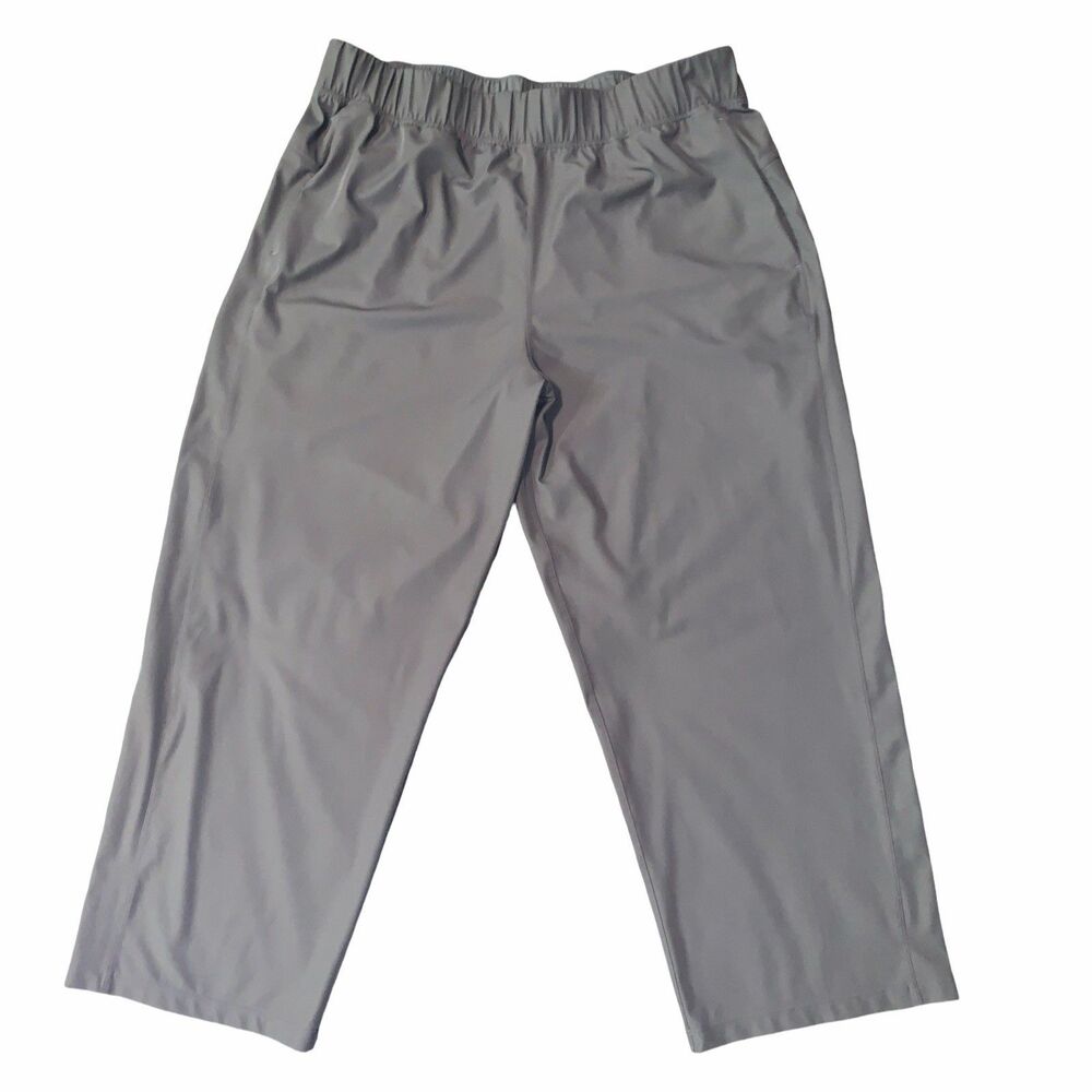 Lululemon Nebula Gray Next Move Cropped Pull On Pants Size 10 Athleisure Yoga